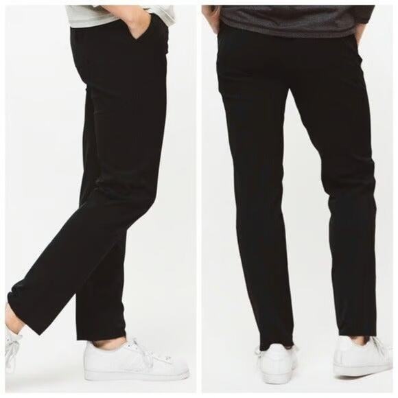 FORAY GOLF Women's Black Core Original Slim Straight Activewear Pants Size 2 - Picture 1 of 7